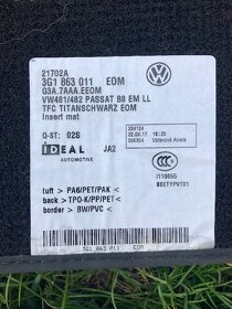 Originální černé koberečky do VW Passat B8 (titanschwarz) - 2