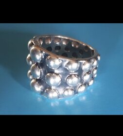 Stříbrný prsten pánský - 2