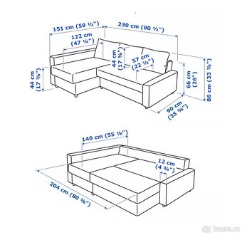 Šedá sedačka IKEA Friheten - 2