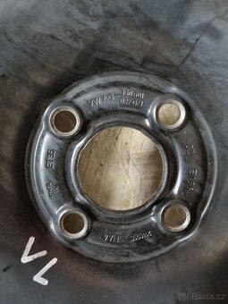 2ks VW originální plechové disky vč. pneu Hankook 165/70 R14 - 2