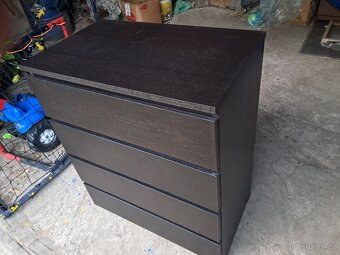 Komoda Ikea Malm černá 4 zásuvky - 2