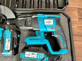 Sada nářadí 4v1 - flexa + rázový utahovák + vrtačka + kladiv - 2