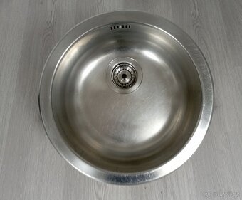 Kulatý dřez IKEA + sifon + baterie - 2