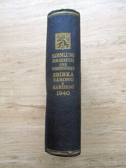 Sbírka zákonů a nařízení 1940 Sammlung se státním znakem - 2