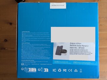 Reolink Argus B740X + Solární panel - 2