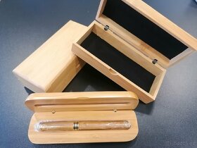 Dřevěné krabičky, dřevěná krabička s plnícím perem - 2