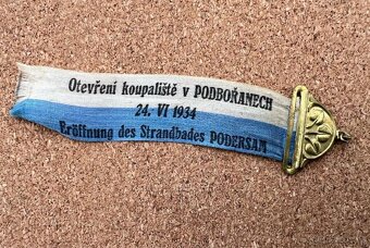 STARÝ ODZNAK - PODBOŘANY, OTEVŘENÍ KOUPALIŠTĚ 1934 - 2