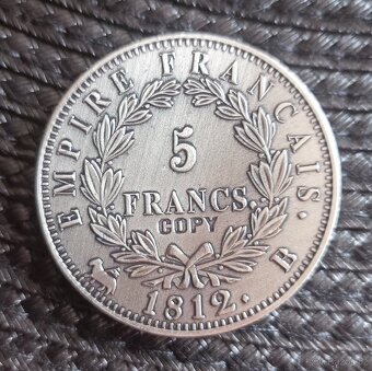 Napoleón I. Bonaparte - 5 Frank 1812 B - 2