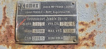 Dvoukolový žebřík ZD-12 - 2