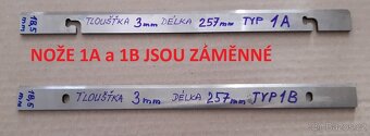NOŽE Hoblovka, srovnávačka, tloušťkovačka protahovačka - 2