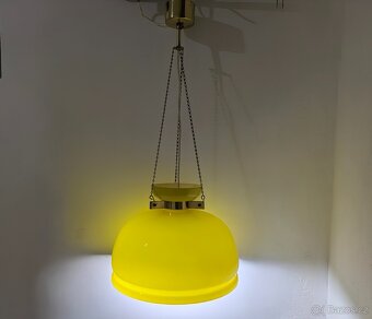 Retro skleněný lustr - 2