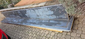 Vratové PUR panely 570cm 4ks / šedé - bílé - 2