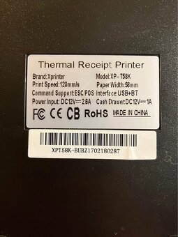 Termo tiskárna XP-T58K - 2