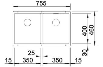 Dřez BLANCO Subline 350/350 – šedy (523577) - 2