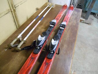 Lyže Blizzard 159cm s vázáním a hůlkami - 2