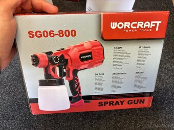 Elektrická stříkací pistole Worcraft SG06-800, 550W, - 2