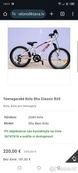 Dětské kolo velikost kol 20 - 2