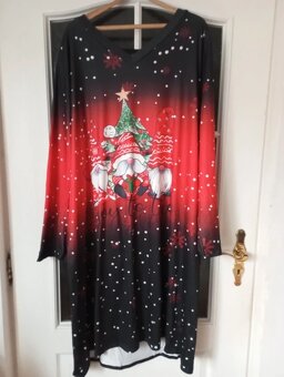 Nové vánoční šaty. Vel 56/58 . - 2