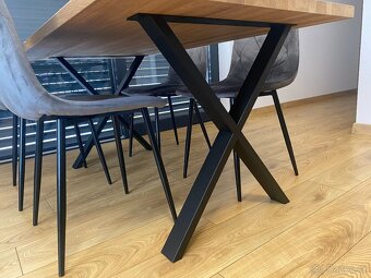 Kovové nohy na stůl – více tvarů (2 ks v sadě) - 2