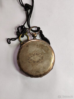 Stříbrné hodinky, funkční, 8 rubínů - 2