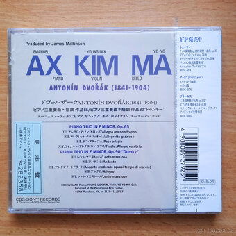 CD Antonín DVOŘÁK Klavírní tria - 2