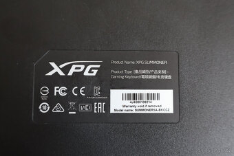 MECHANICKÁ KLÁVESNICE ADATA XPG SUMMONER 5A-BKCCZ, CZ - 2
