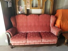 Růžový otoman sedačka - 2