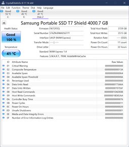 Samsung Portable SSD T7 Shield 4TB Black, 31% sleva - 2