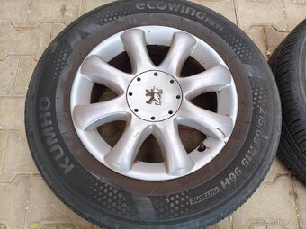 Peugeot 807 letní sada kol 215/65 r15 - 2