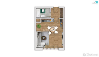 Prodej bytu v osobním vlastnictví 1+kk, 40 m2 Liberec, ul. T - 2