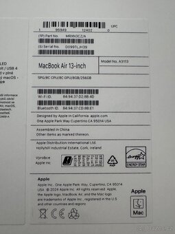 Apple MacBook Air 13" 2024, M3, 8GB/256GB Space Grey - Nový - 2