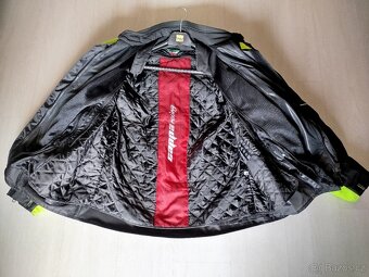Bunda moto pánská Cappa textilní černá/fluo, XL - 2