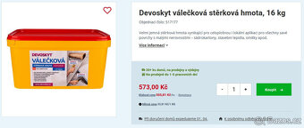 Devoskyt válečková stěrková hmota, 3 x 16 kg - 2