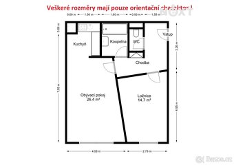 Pronájem byt 2+kk, 58㎡ - 2