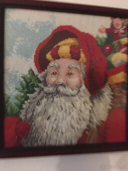 Vánoční obrázek vyšívaný - 2
