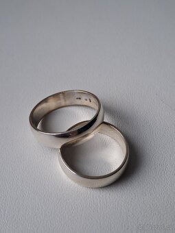 Stříbrné snubní prsteny - 2