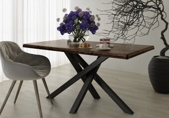 Kovová noha ke stolu Pavouk 72 cm loft, základna stolu - 2