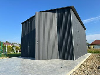 Plechová garáž 5x6m - 2
