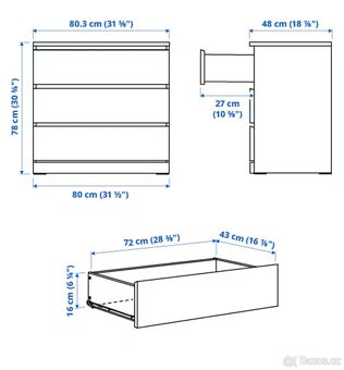 Ikeam Malm komoda - 2