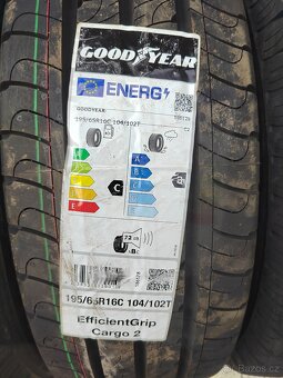 Prodám nové letní pneu 195/65/16C Goodyear Cargo 2 - 2