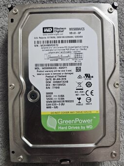 HDD 500GB, stav dobrý (6 kusů) - 2