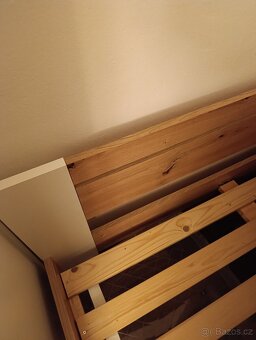 Postel MARA - dub artisan/bílá 140x200 - 2