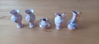 Originální miniatury z růžového Karlovarského porcelánu - 2