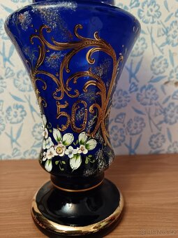 Prodám modrou skleněnou - 2