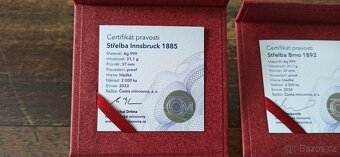 Střelecké medaile, mince. - 2