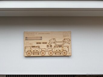 Nový dřevěný model k sestavení - obrněné vozidlo Patriot II - 2