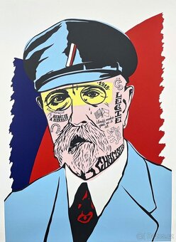 2 kusy originálních serigrafií PASTA ONER - MASARYK+HAVEL 25 - 2