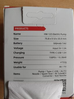 Aku mini vzduchový kompresor - 2