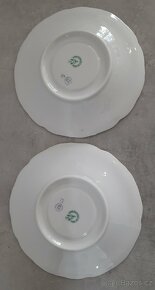 Keramické podšálky zlacené - 2