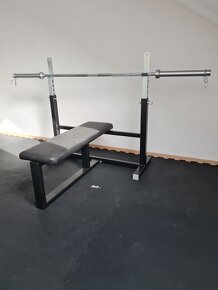 Masivní benchpress lavice - nová robustní lavice do fitness - 2